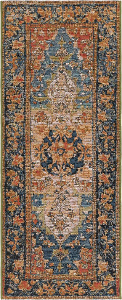 2' x 5' Easy-Clean Traditional Indoor / Outdoor Runner Rug