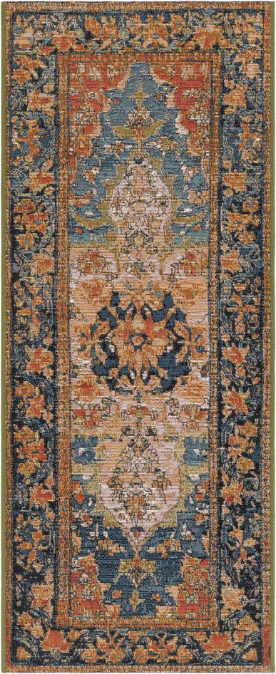 Detail image of 2' x 5' Easy-Clean Traditional Indoor / Outdoor Runner Rug