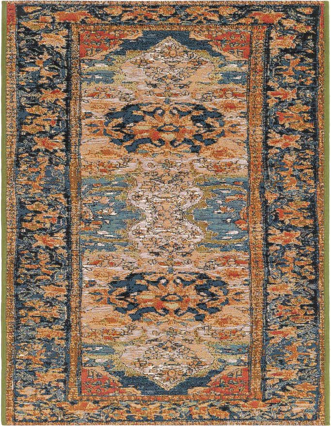 2' x 6' Easy-Clean Traditional Indoor / Outdoor Runner Rug