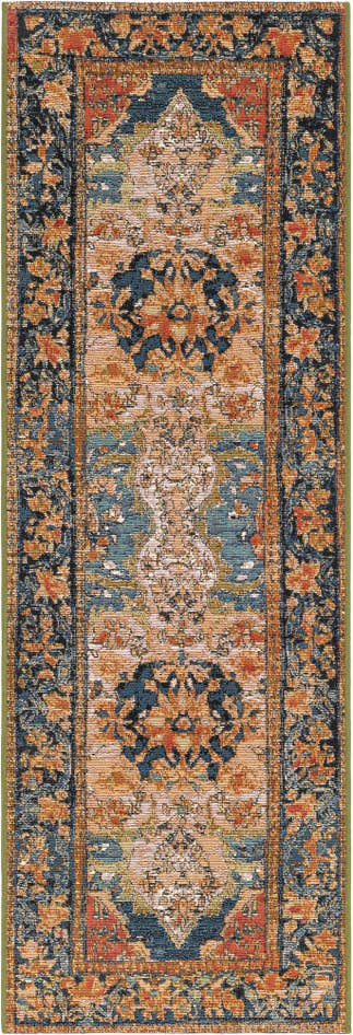 Detail image of 2' x 6' Easy-Clean Traditional Indoor / Outdoor Runner Rug