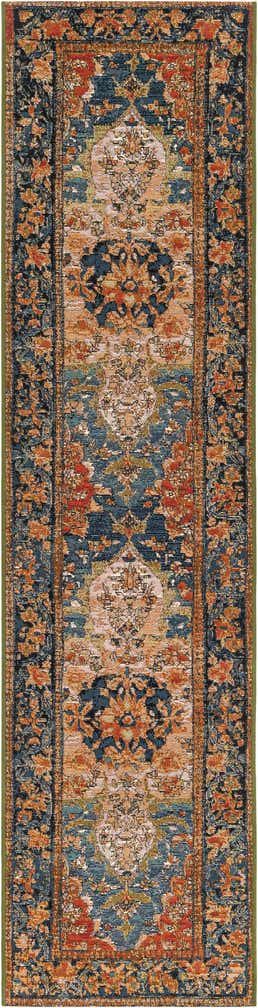 2' x 8' Easy-Clean Traditional Indoor / Outdoor Runner Rug