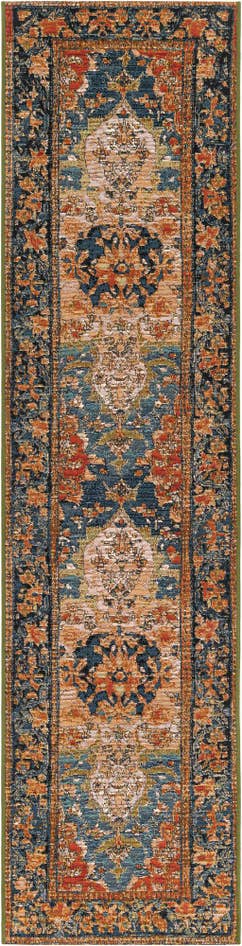 Detail image of 2' x 8' Easy-Clean Traditional Indoor / Outdoor Runner Rug