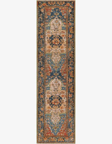 2' 7 x 10' Easy-Clean Traditional Indoor / Outdoor Runner Rug
