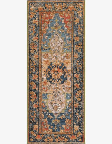 2' x 5' Easy-Clean Traditional Indoor / Outdoor Runner Rug