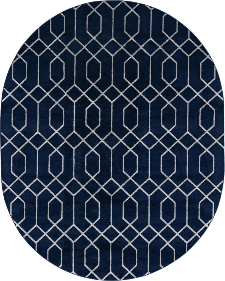 7' 10 x 10' Marilyn Monroe™ Glam Trellis Oval Rug