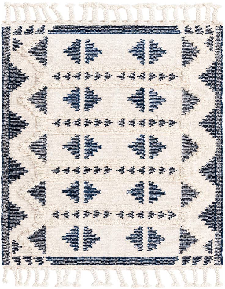 Detail image of 4' 1 x 6' 1 Hand Woven Arizona Wool Rug