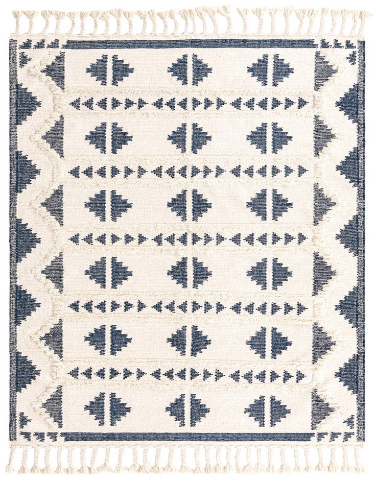 Detail image of 6' 1 x 9' Hand Woven Arizona Wool Rug