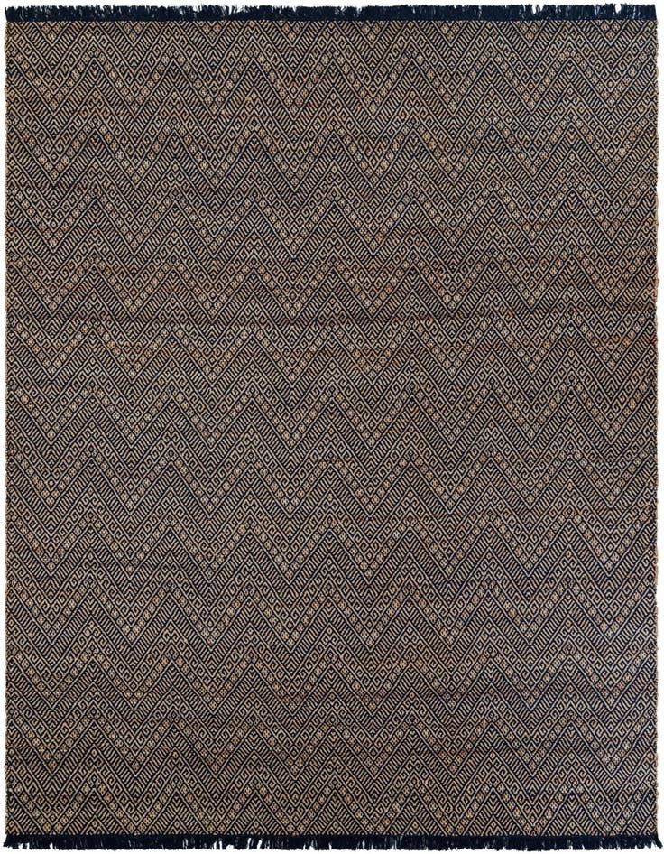 Detail image of 10' x 14' 1  Hand Braided Jute Rug