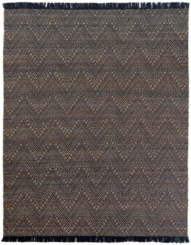 Detail image of 7' 10 x 10'  Hand Braided Jute Rug