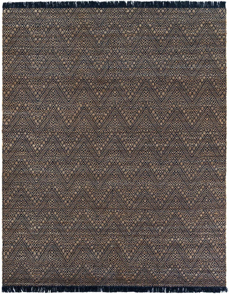 Detail image of 9' x 12'  Hand Braided Jute Rug