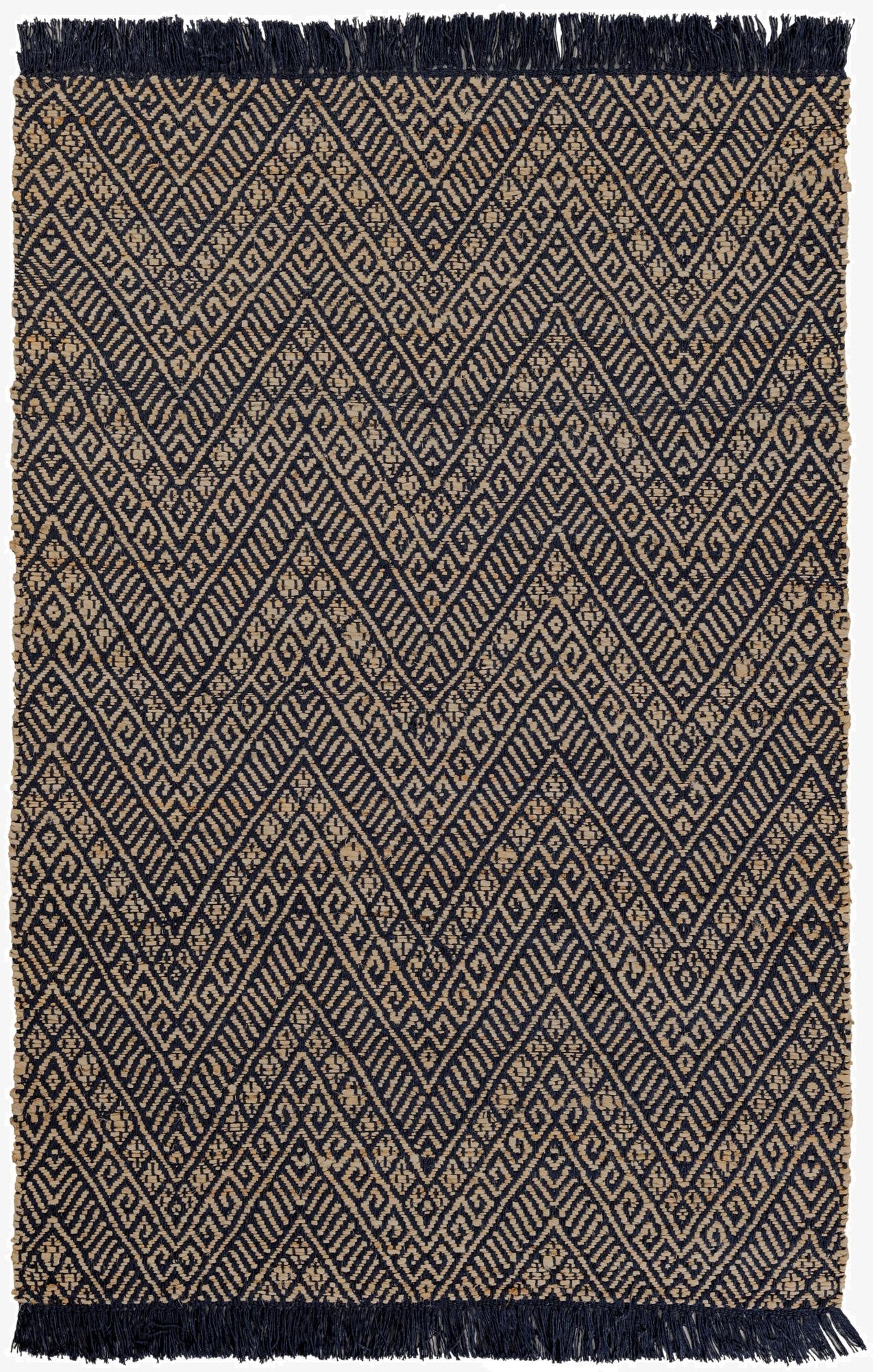 4' 1 x 6' 1  Hand Braided Jute Rug