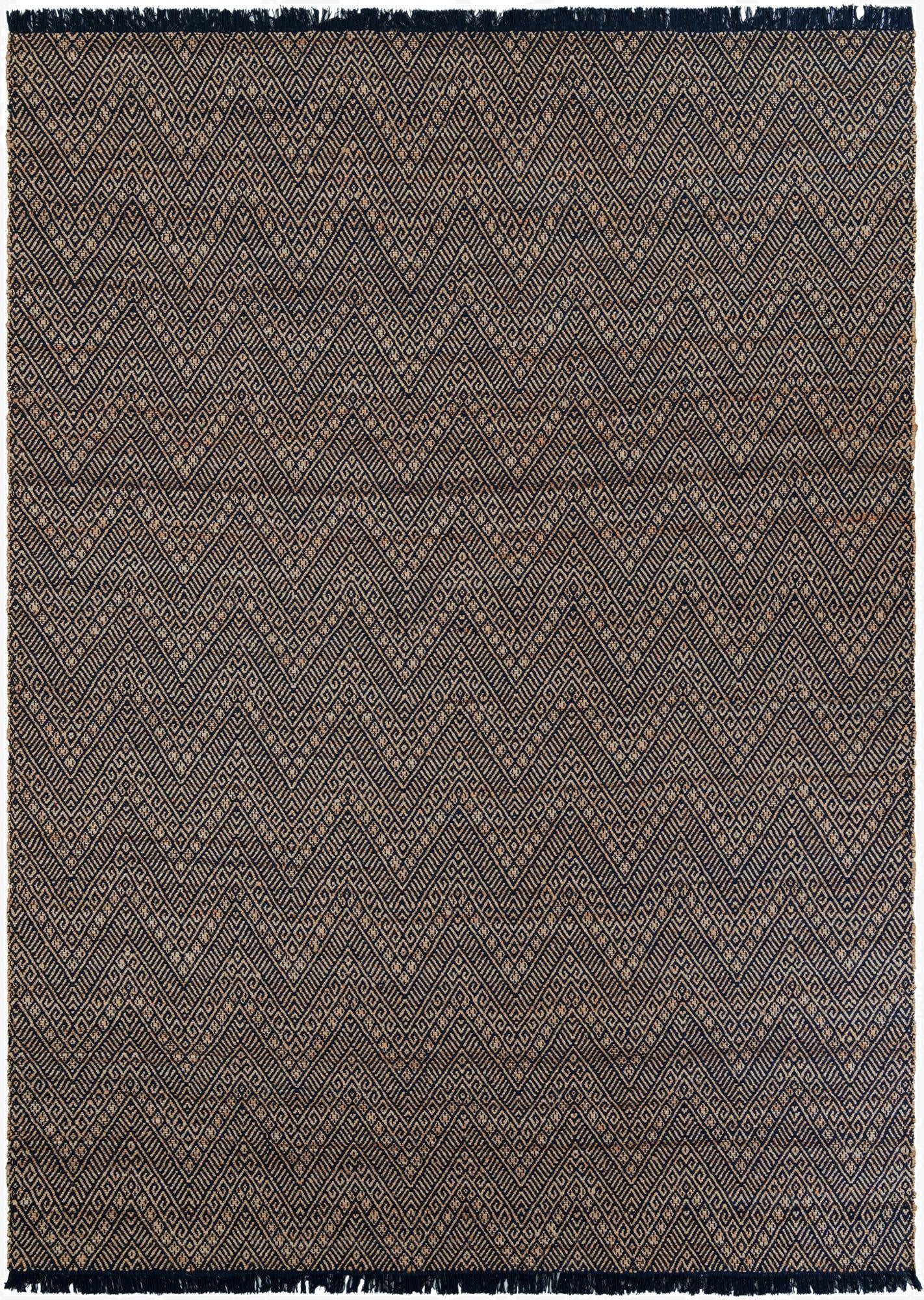 10' x 14' 1  Hand Braided Jute Rug