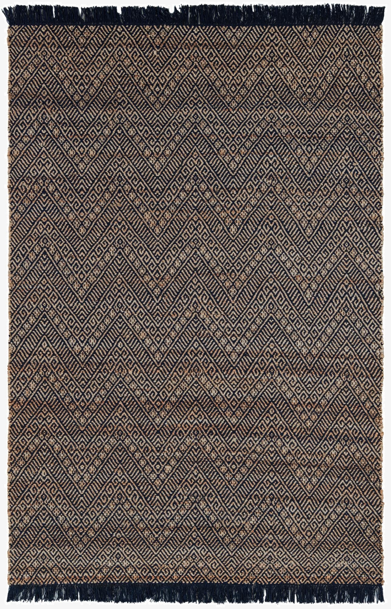 6' 1 x 9'  Hand Braided Jute Rug