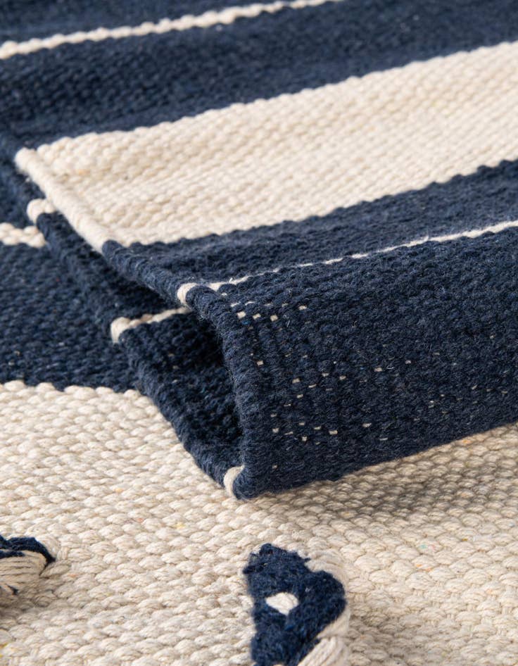 Detailansicht von 125cm x 185cm Handgewebt Chindi Cotton Teppich