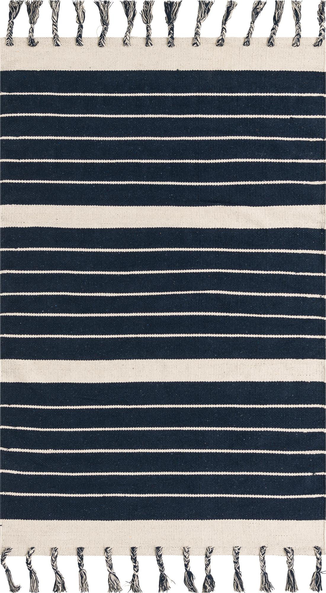 Rug Navy Blue and White Swatch link