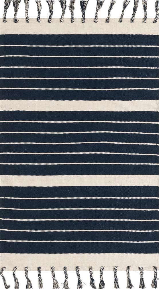125cm x 185cm Handgewebt Chindi Cotton Teppich