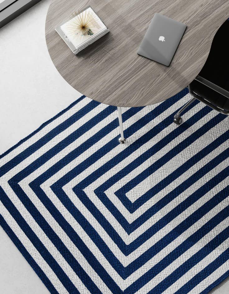 Detail image of 5' 3 x 8'  Hand Woven Eco Verse   Washable Indoor / Outdoor Rug