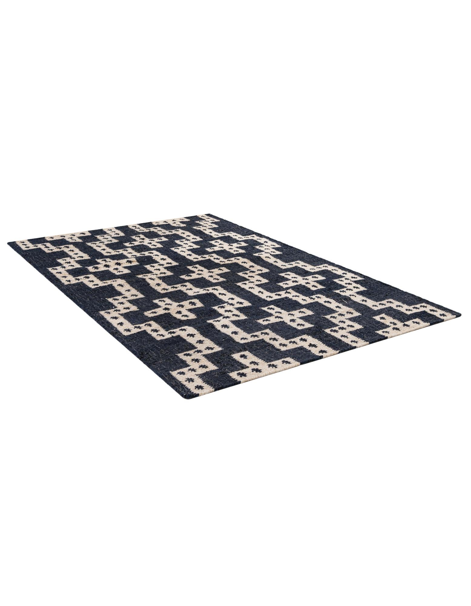 4' 1 x 6' 1 Hand Woven Kilim Wool Rug