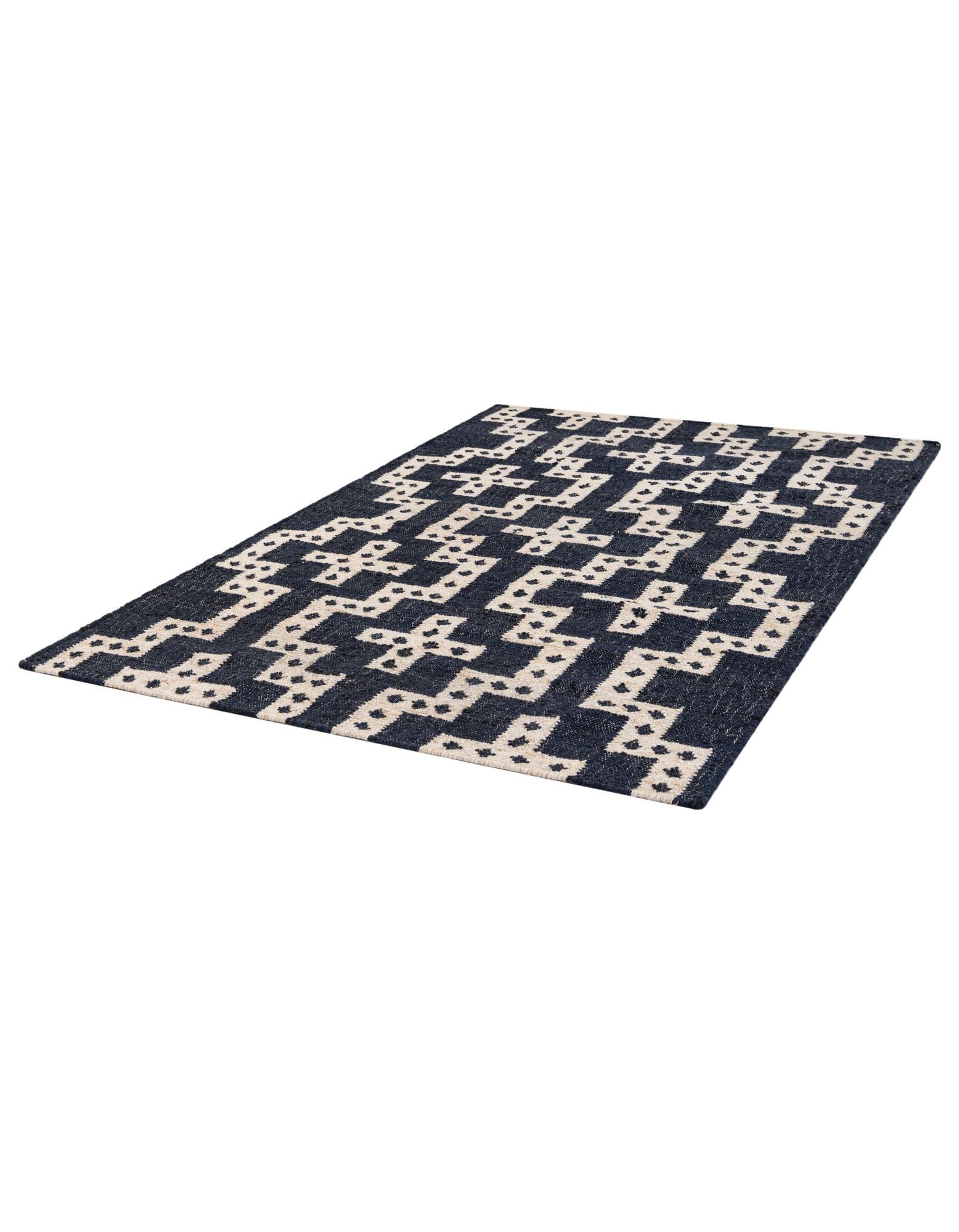 4' 1 x 6' 1 Hand Woven Kilim Wool Rug