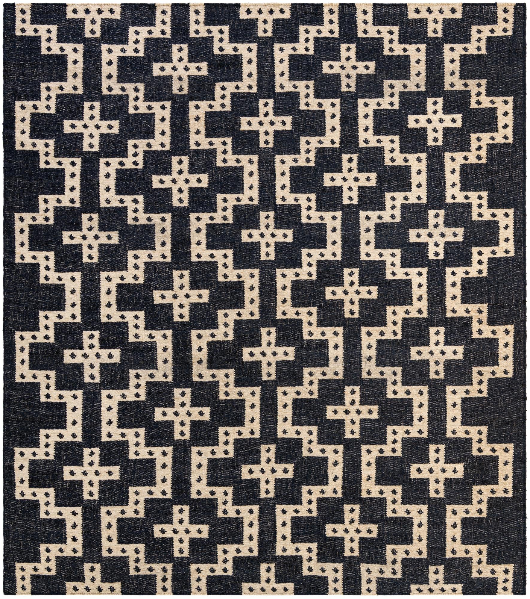 7' 10 x 10' Hand Woven Kilim Wool Rug