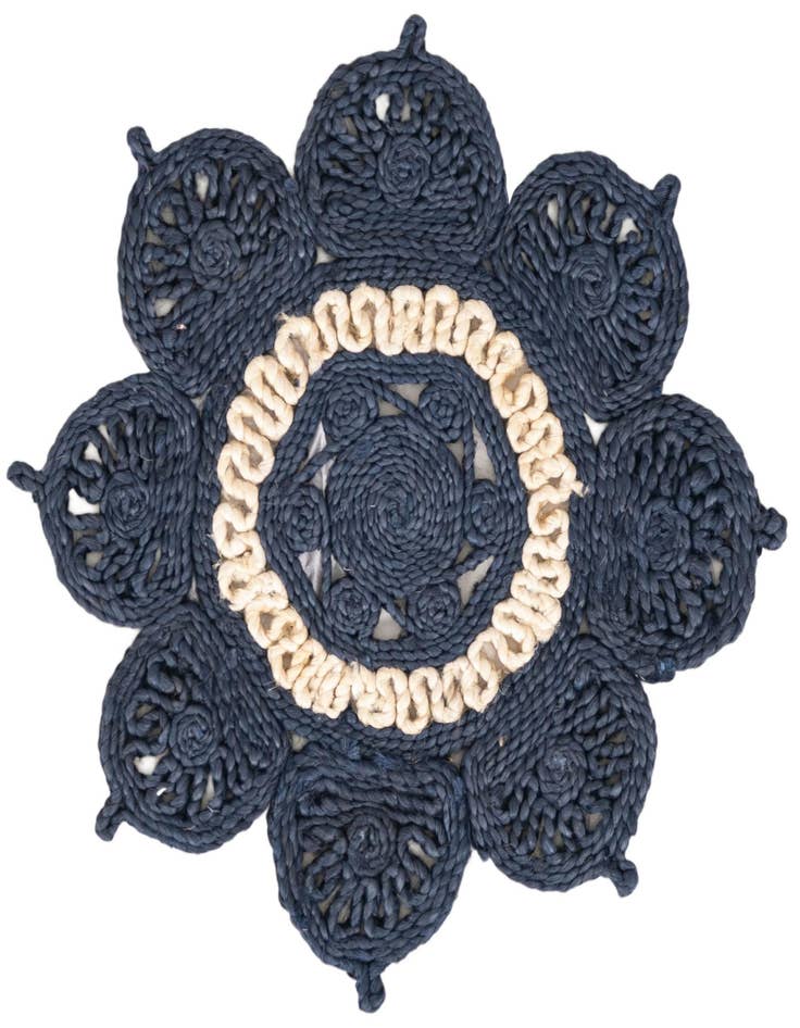 Detail image of 2' x 2'  Hand Braided Jute Round Rug