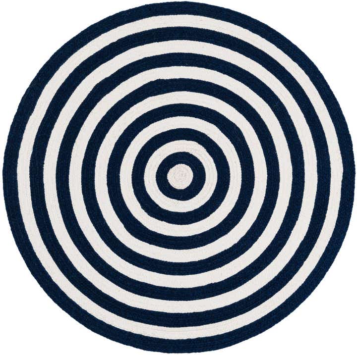 3' 3 x 3' 3 Easy-Clean Eco Verse Washable Indoor / Outdoor Round Rug