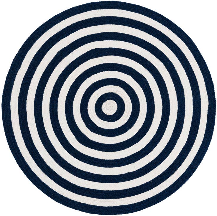 Detail image of 3' 3 x 3' 3 Easy-Clean Eco Verse Washable Indoor / Outdoor Round Rug