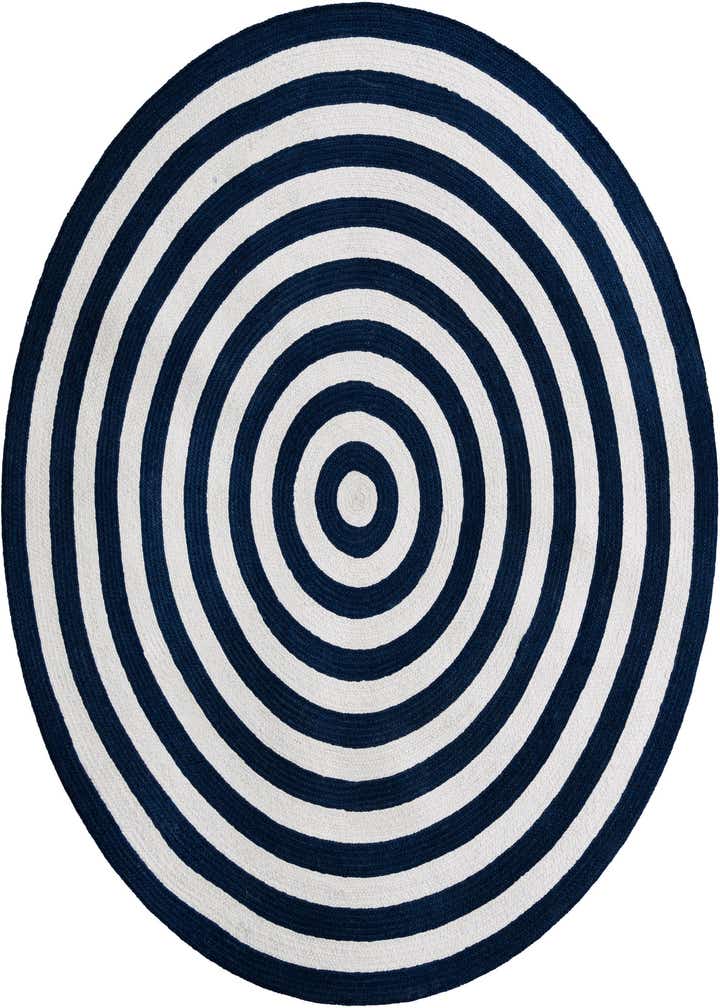 5' 3 x 5' 3 Easy-Clean Eco Verse Washable Indoor / Outdoor Round Rug