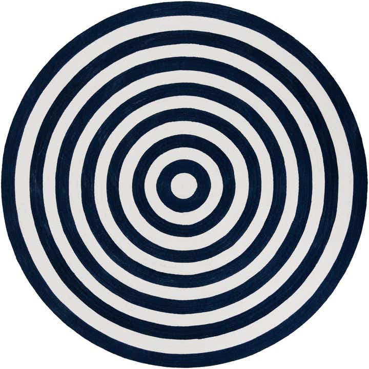 7' 10 x 7' 10 Easy-Clean Eco Verse Washable Indoor / Outdoor Round Rug