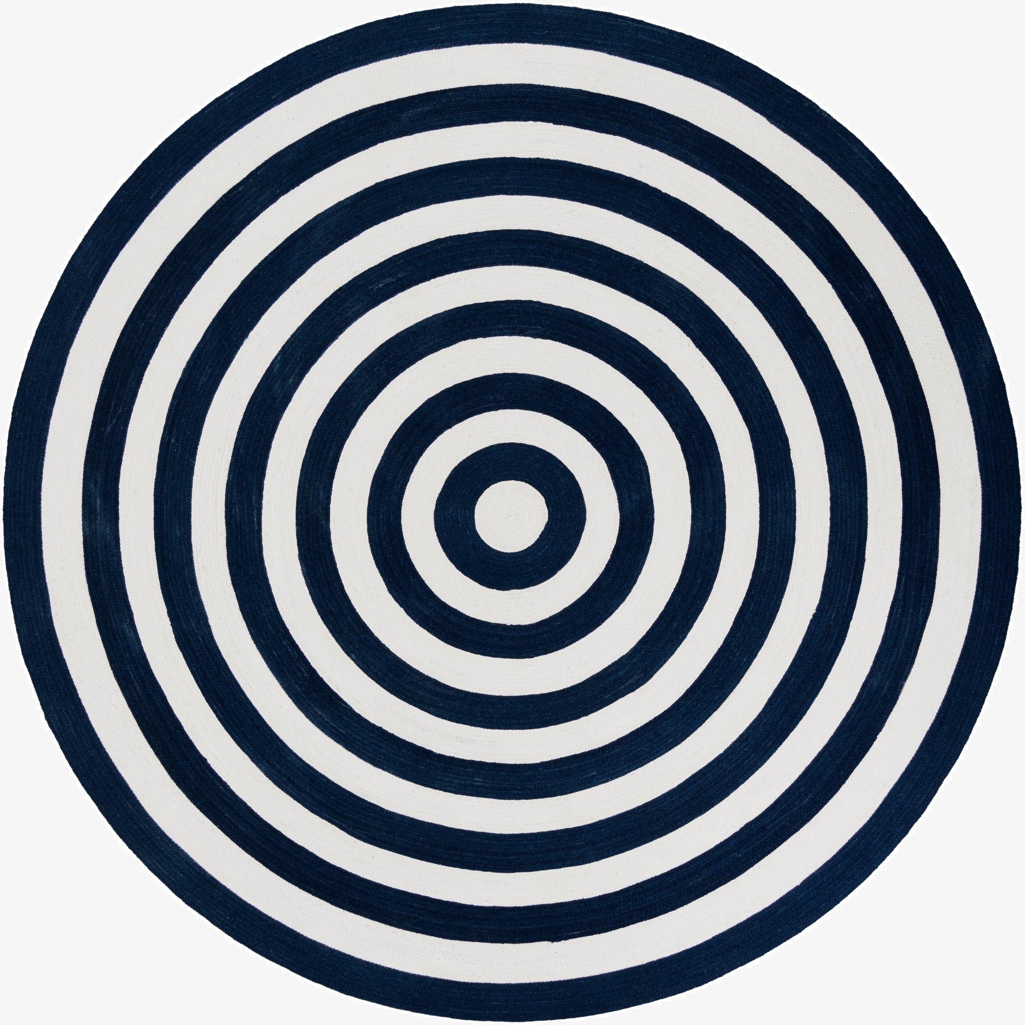 7' 10 x 7' 10  Hand Woven Eco Verse   Washable Indoor / Outdoor Round Rug