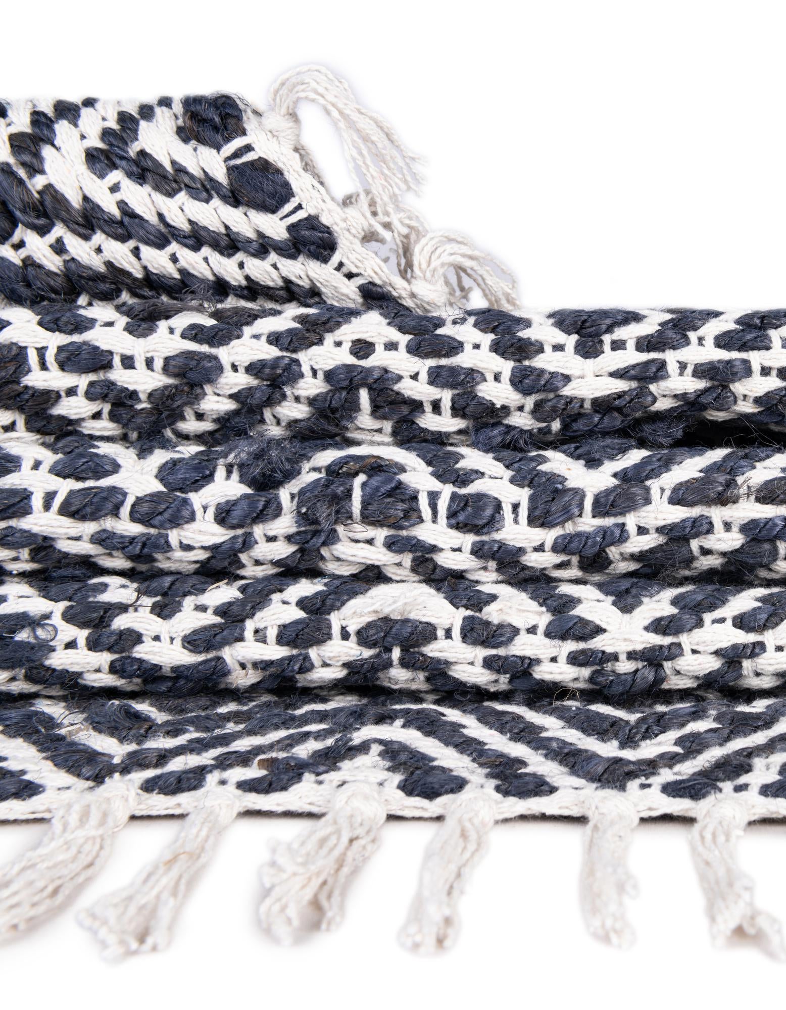 2' 2 x 10' Hand Woven Braided Jute Runner Rug
