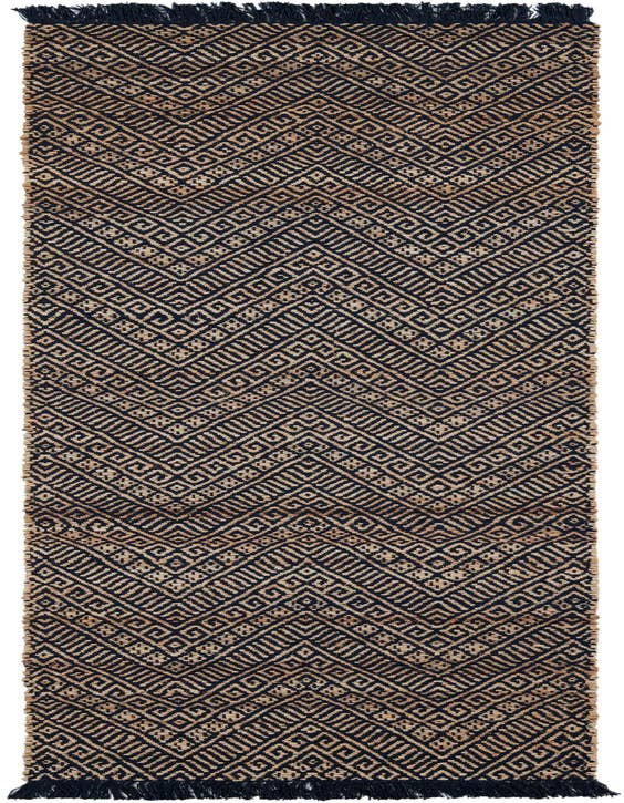 Detail image of 2' 7 x 10'  Hand Braided Jute Runner Rug