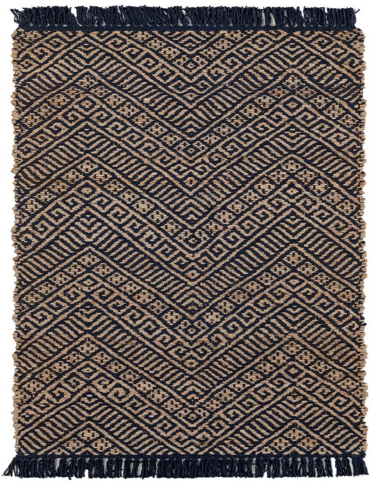 Detail image of 2' x 5' 1  Hand Braided Jute Runner Rug