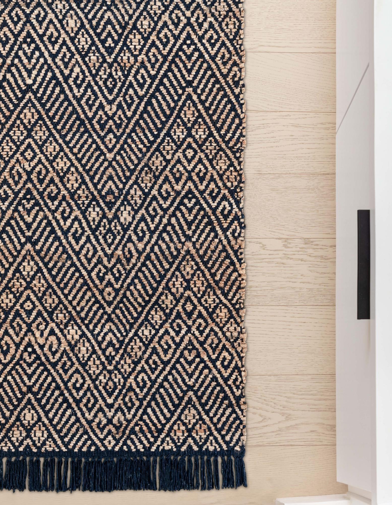 2' x 5' 1 Handmade Braided Jute Runner Rug