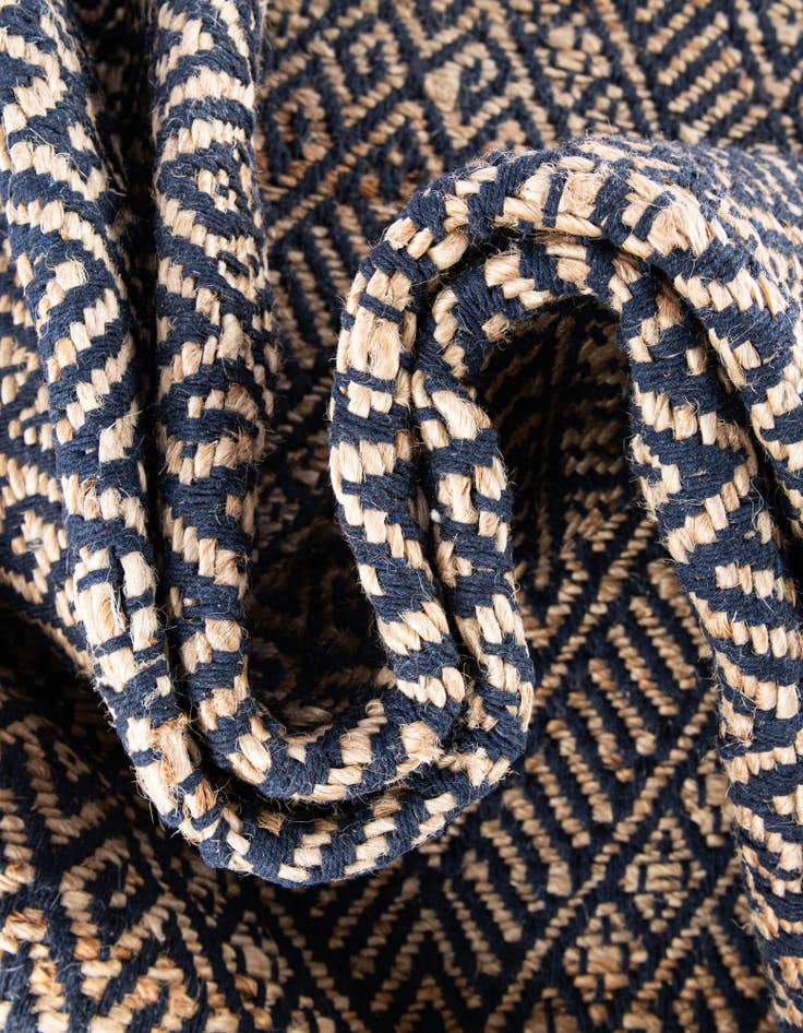 Detail image of 2' x 6' 1 Handmade Braided Jute Runner Rug