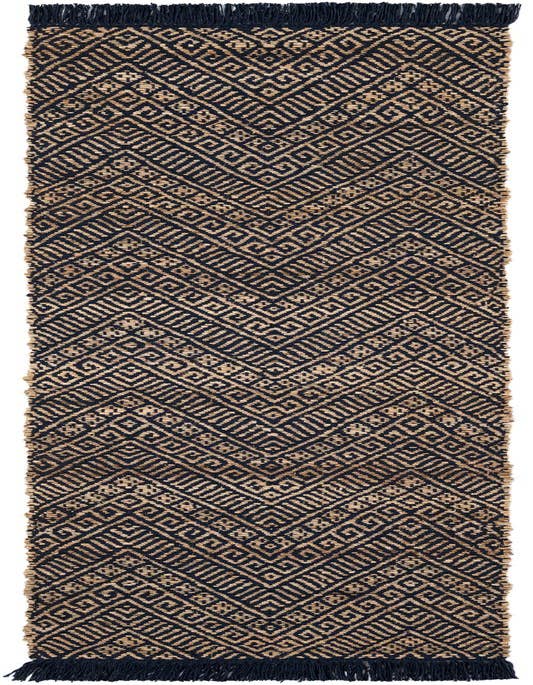 Detail image of 2' x 8'  Hand Braided Jute Runner Rug