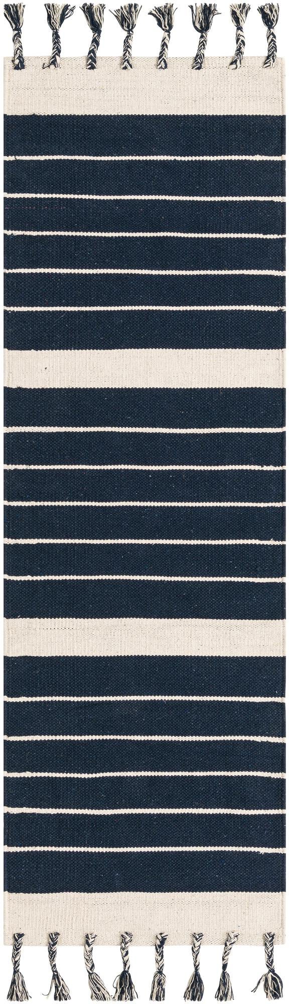 Rug Navy Blue and White Swatch link