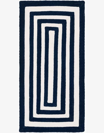 2' x 4' 1 Easy-Clean Eco Verse Washable Indoor / Outdoor Runner Rug