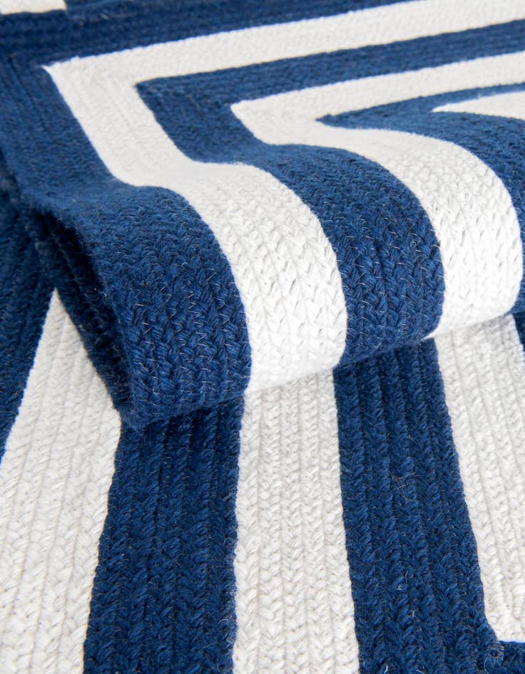 Detail image of 2' x 4' 1  Hand Woven Eco Verse   Washable Indoor / Outdoor Runner Rug