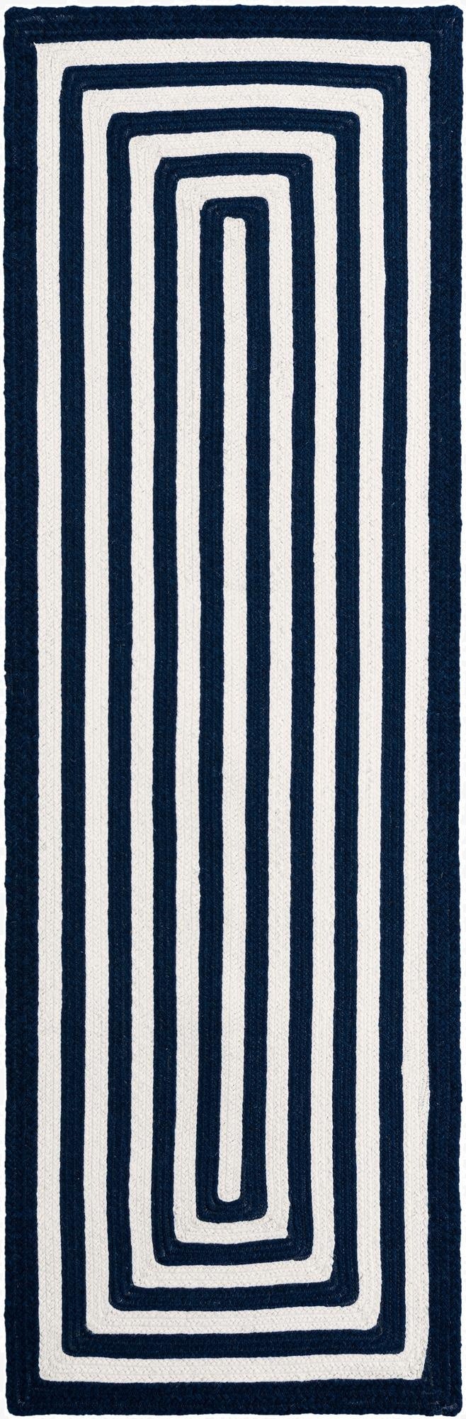 2' x 6' 1  Hand Woven Eco Verse   Washable Indoor / Outdoor Runner Rug