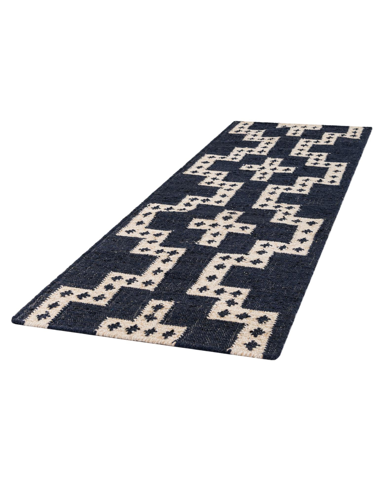 2' x 6' 1 Hand Woven Kilim Wool Runner Rug