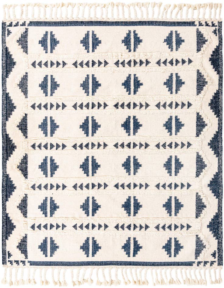 Detail image of 8' x 8' Hand Woven Arizona Wool Square Rug