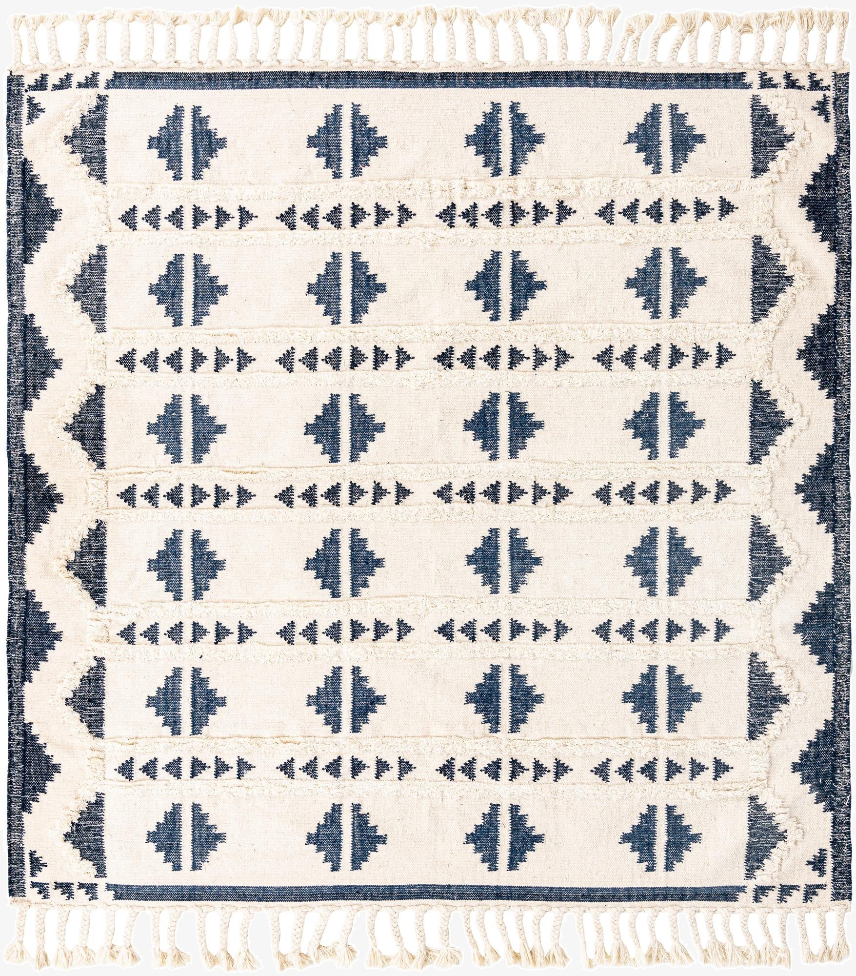 Primary image 8' x 8'  Hand Woven Arizona Wool Square Rug