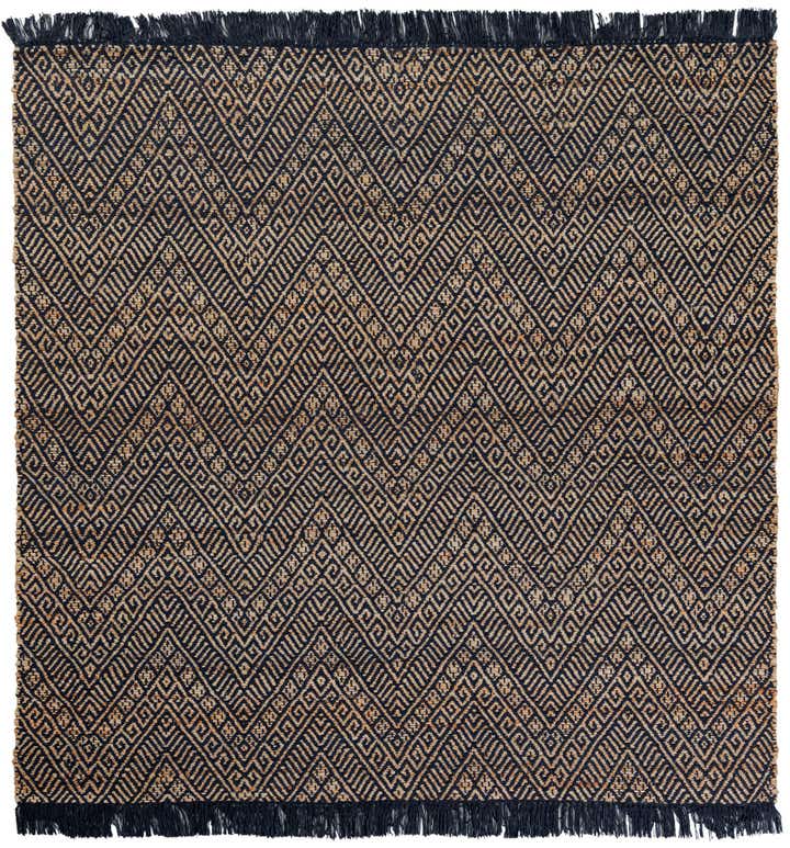6' 1 x 6' 1 Handmade Braided Jute Square Rug