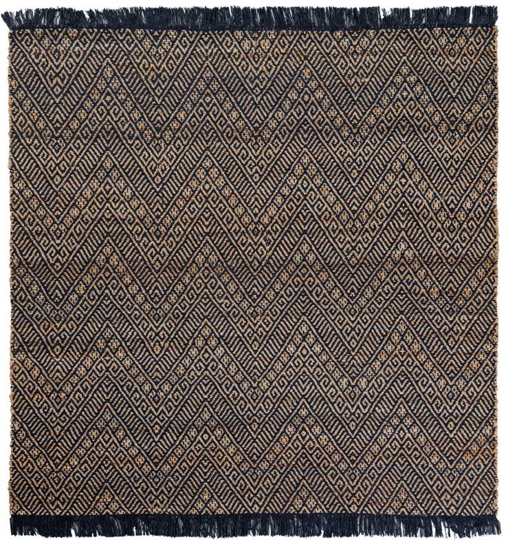Detail image of 6' 1 x 6' 1 Handmade Braided Jute Square Rug