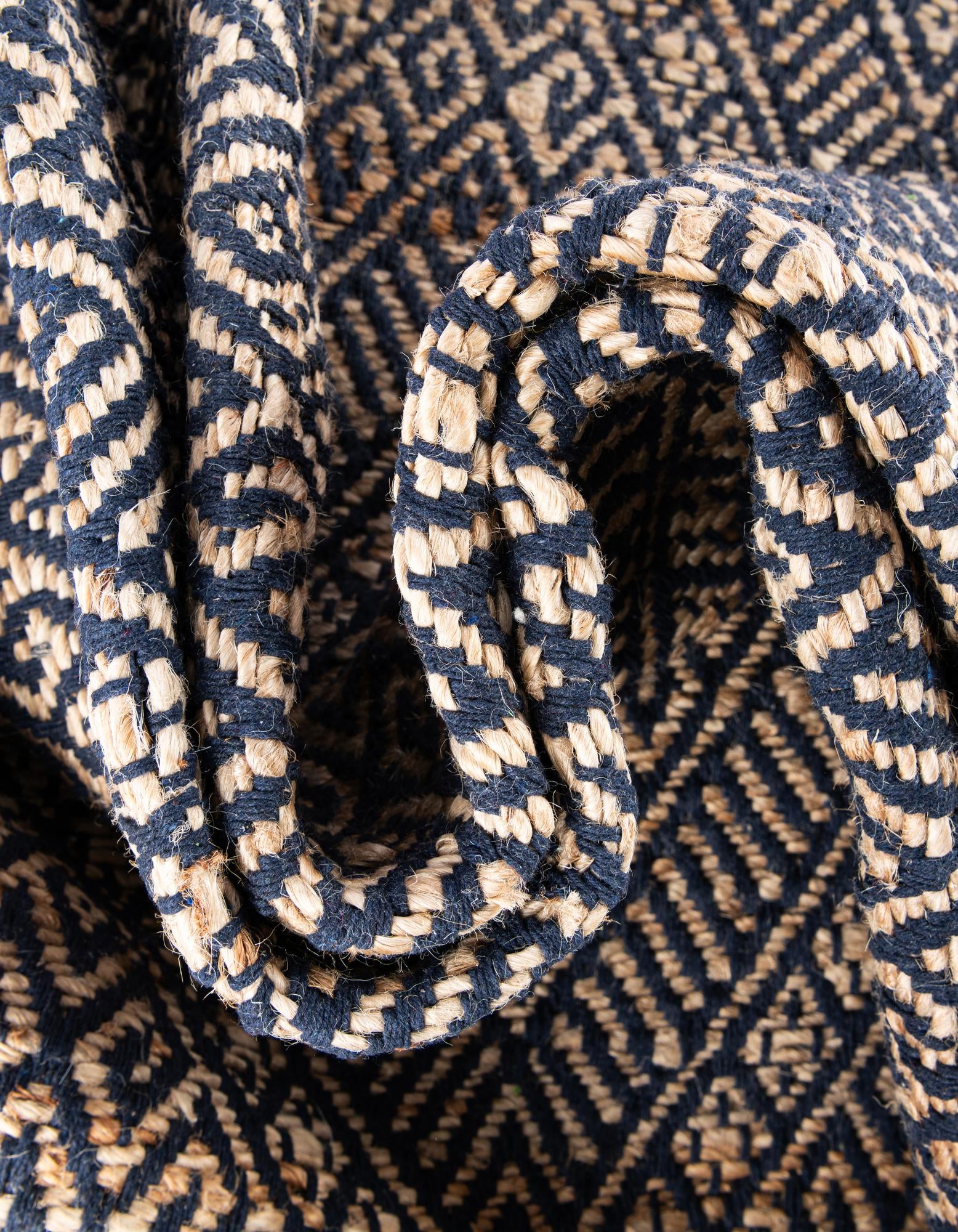6' 1 x 6' 1 Handmade Braided Jute Square Rug