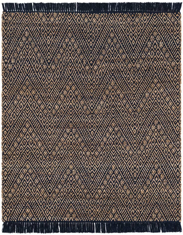 Detail image of 5' 1 x 5' 1  Hand Braided Jute Square Rug