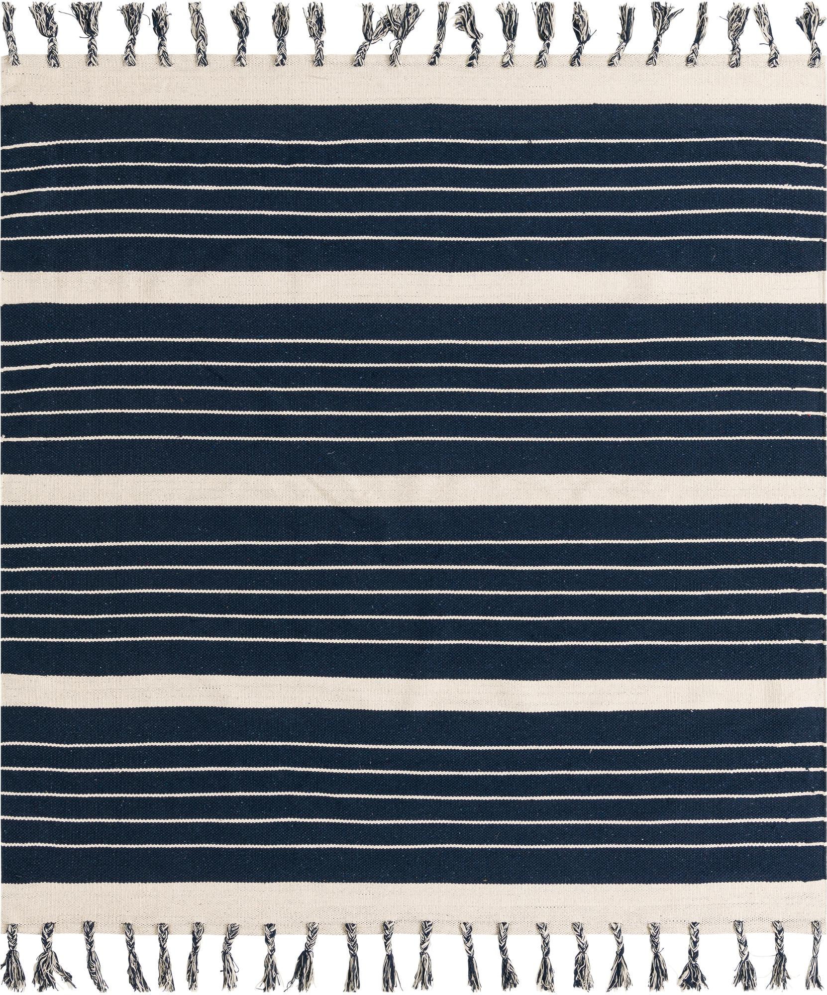 Rug Navy Blue and White Swatch link