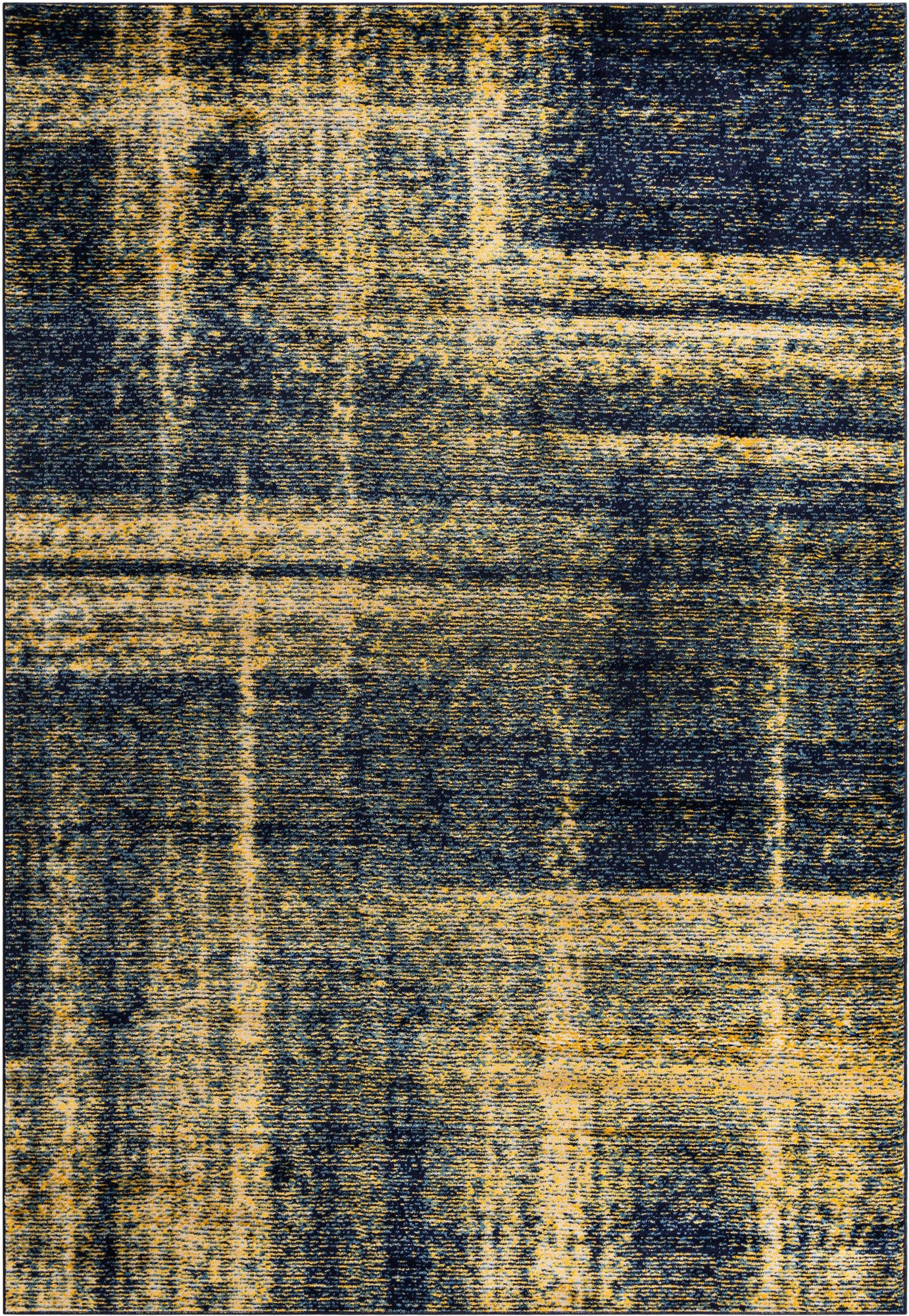 Rug Navy Blue and Yellow Swatch link