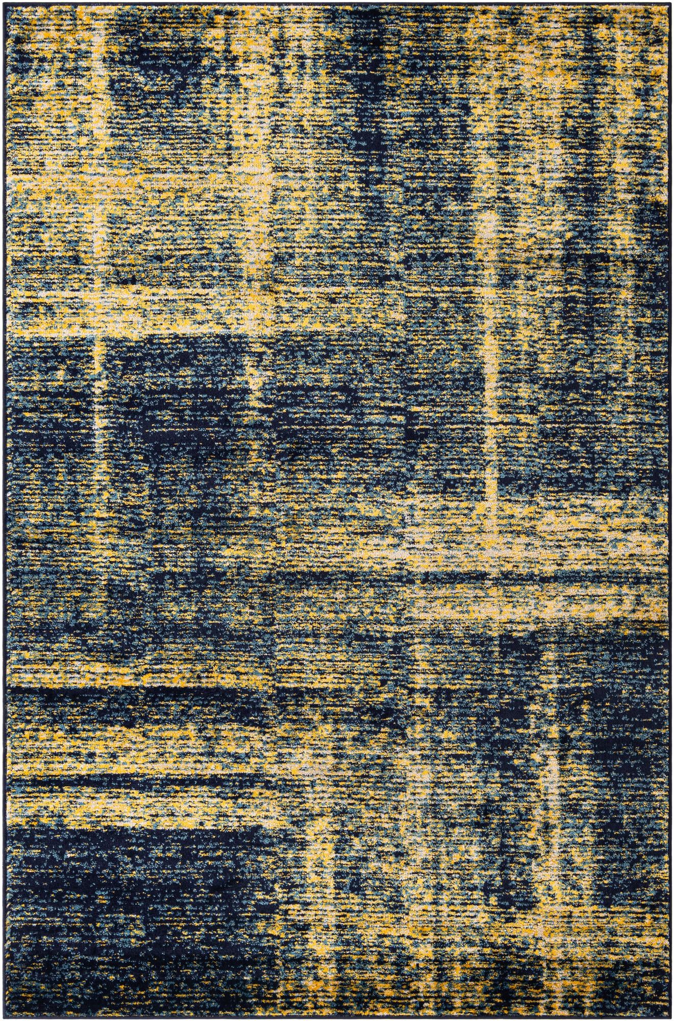 Rug Navy Blue and Yellow Swatch link